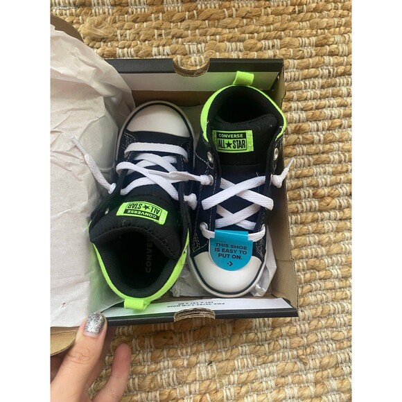 Black/Slime All Star by Converse 9T ~ NWT - Picture 6 of 7